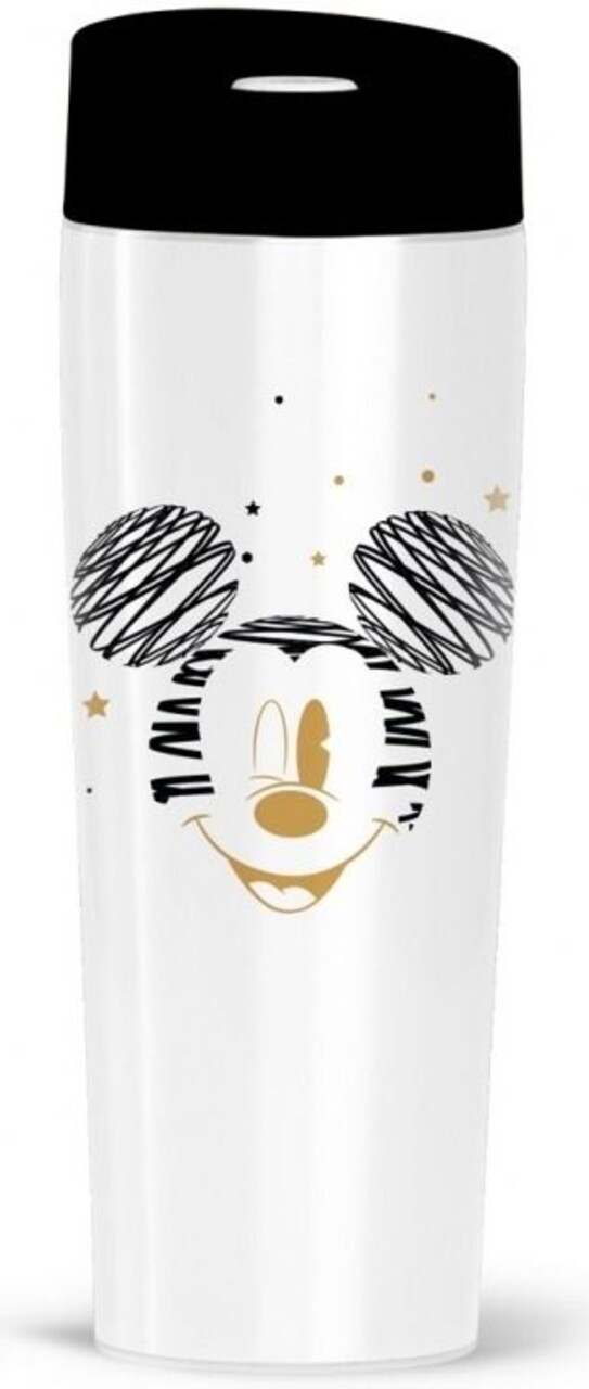 Mickey Mouse Only One Termosz, Disney, 400 ml, rozsdamentes acél, fekete