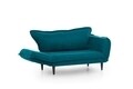 Vino Daybed Kihúzható kanapé, Futon, 3 személyes, 200x70 cm, fém, zöld