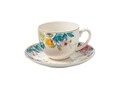 Paradise Pink 2 db Csésze Kistányérral, Brandani, 210 ml, porcelán