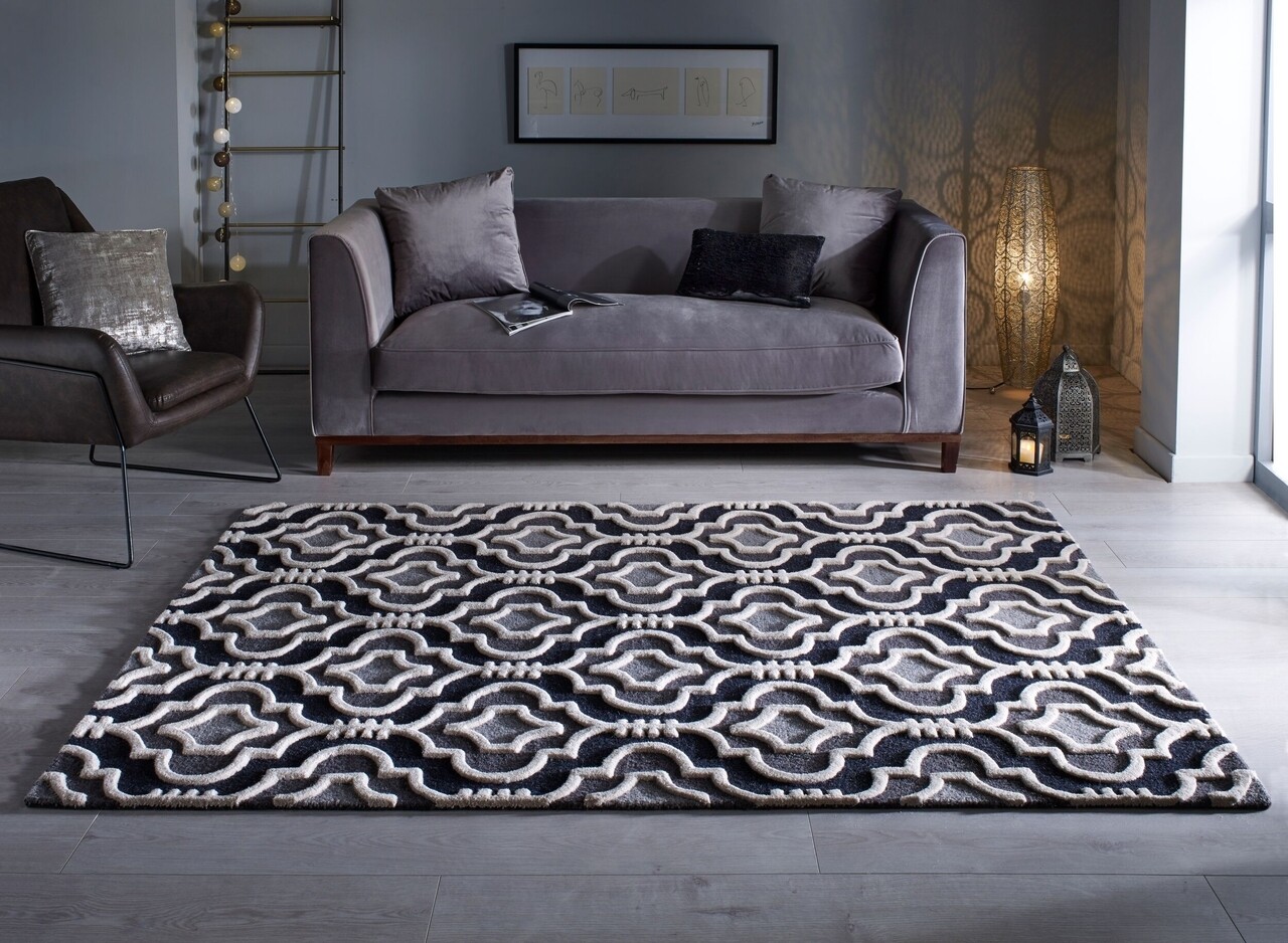 Amira Grey szőnyeg, Flair szőnyegek, 160 x 230 cm, pamut, szürke
