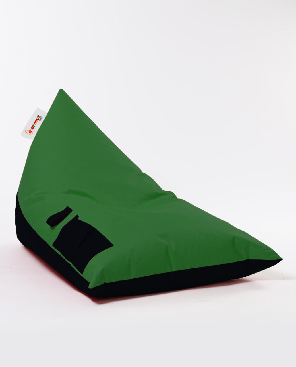 Bean Bag Ferndale Babzsák, Pyramid Double Color, 145 Cm, Vízhatlan Poliészter, Zöld/fekete