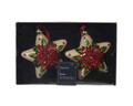 Star w spangles 2 db Díszgömb szett, Decoris, 9x10 cm, üveg, színes
