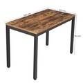Industrial Iroda, Vasagle, 120 x 60 x 76 cm, PAL / vas, barna / fekete