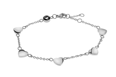 Karkötő, Emily Westwood, Silver Multi Heart, rozsdamentes acél, ezüstszín