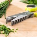 InnovaGoods 5 az 1-ben 5 az 1-ben többpengés konyhai olló, rozsdamentes acél / műanyag / gumi