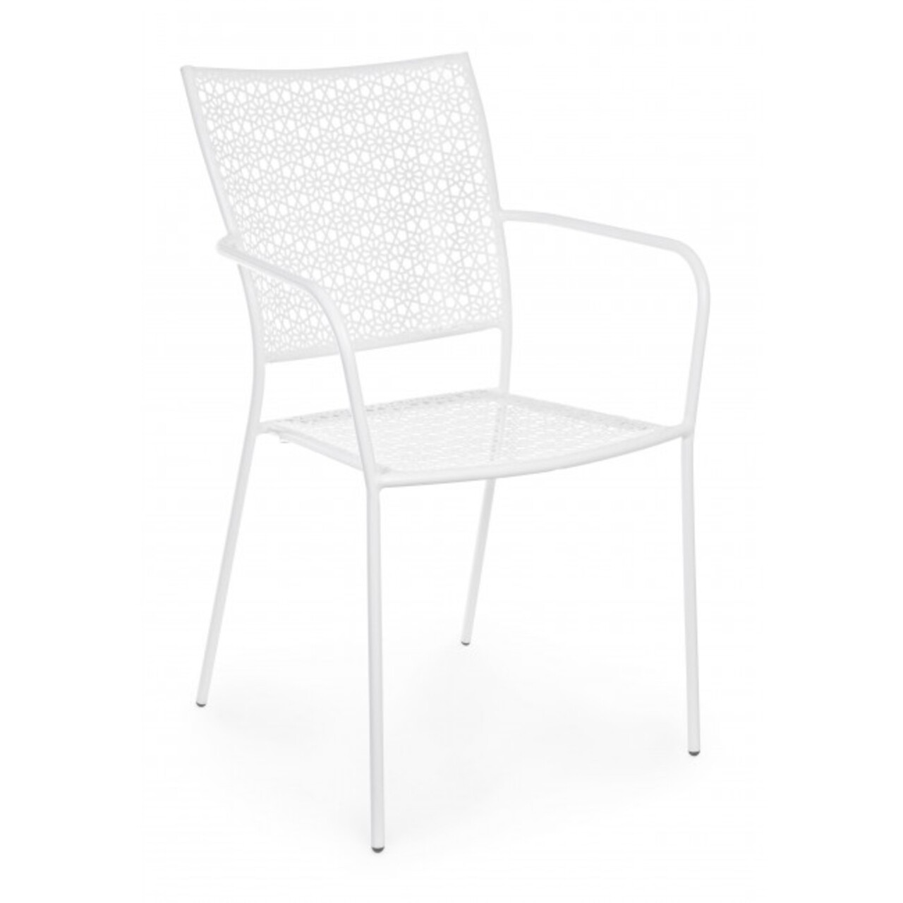 Jodie kerti szék, bizzotto, 57x55x89 cm, acél, fehér