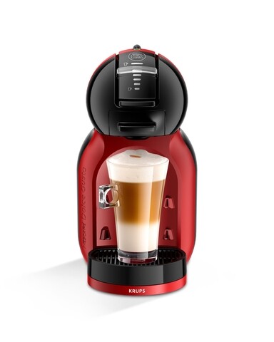 Krups Kávéfőző, Dolce Gusto Mini Me, 1500 W, 15 bár, 0.8 L tároló űrtartalma, piros, fekete