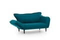 Vino Daybed Kihúzható kanapé, Futon, 3 személyes, 200x70 cm, fém, zöld