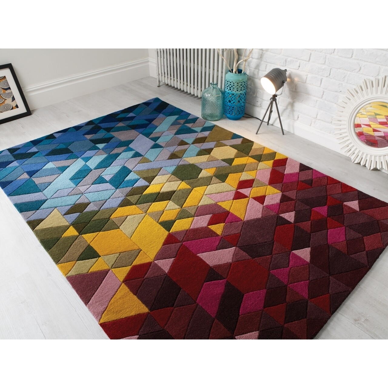 Flair rugs kingston multi szőnyeg, flair szőnyegek, 120 x 170 cm, 100% fehér, többszín