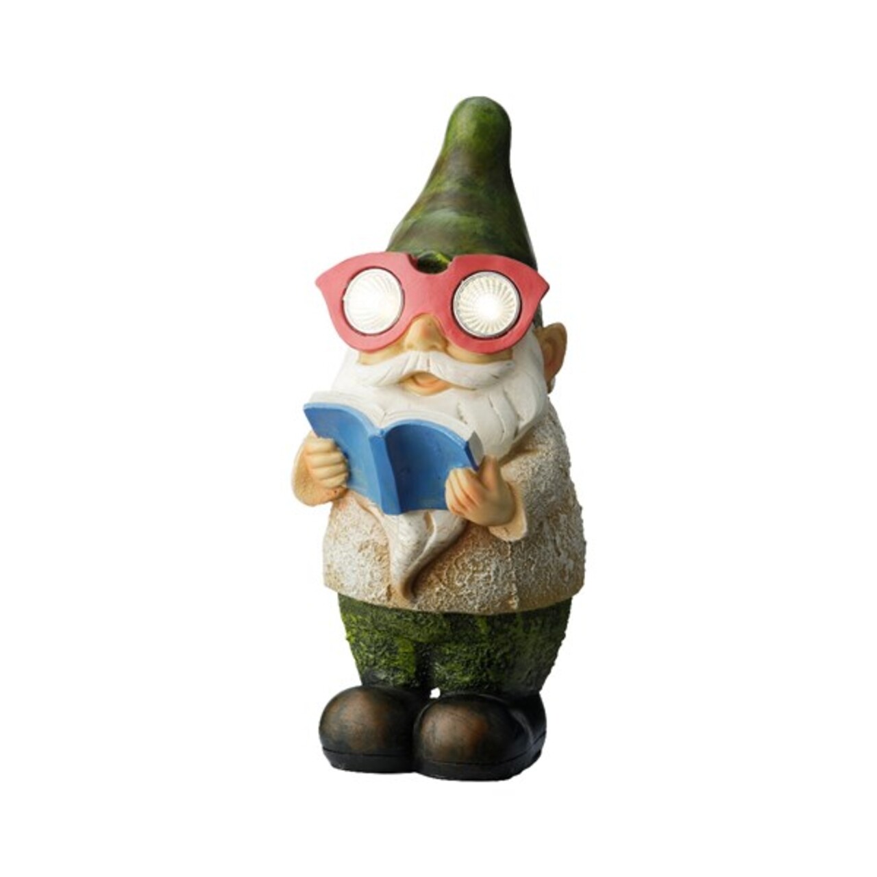 Gnome w book Kerti lámpa, Lumineo, 11.5x13x25 cm, poligyanta, színes