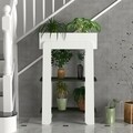 Suport pentru ghivece Nola, Talon, 60 x 23.6 x 96.6 cm, alb/verde