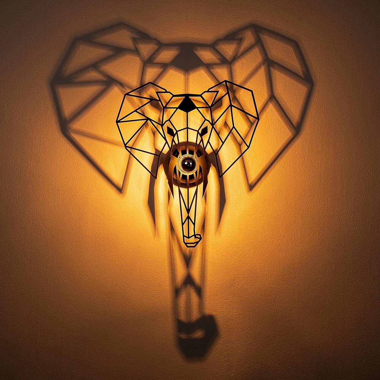 Shadow Fali Lámpa, 608 - A, E27, 100 W, Fém/MDF, Fekete