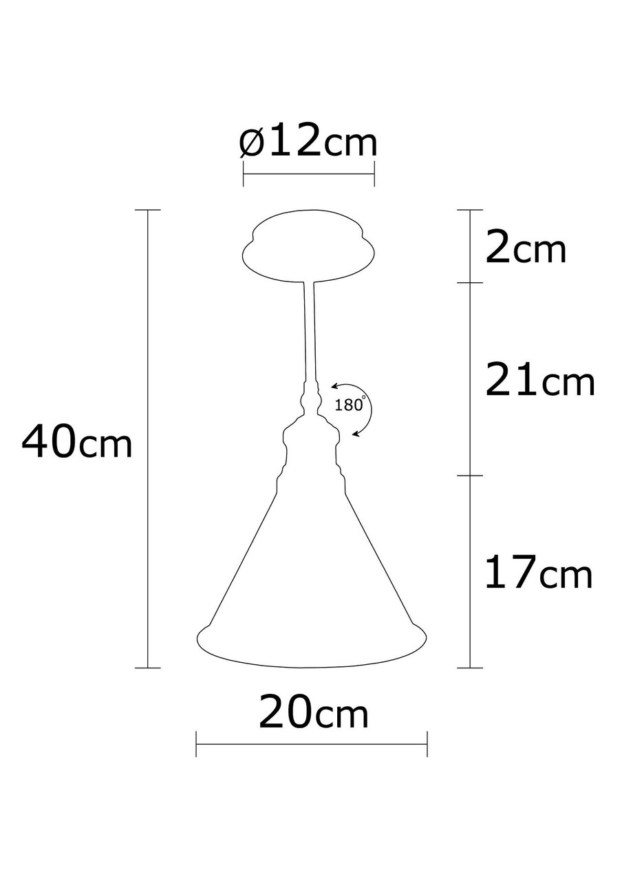 Berceste N-675 Csillár, Noor, 20 X 40 Cm, 1 X E27, 100W, Vintage