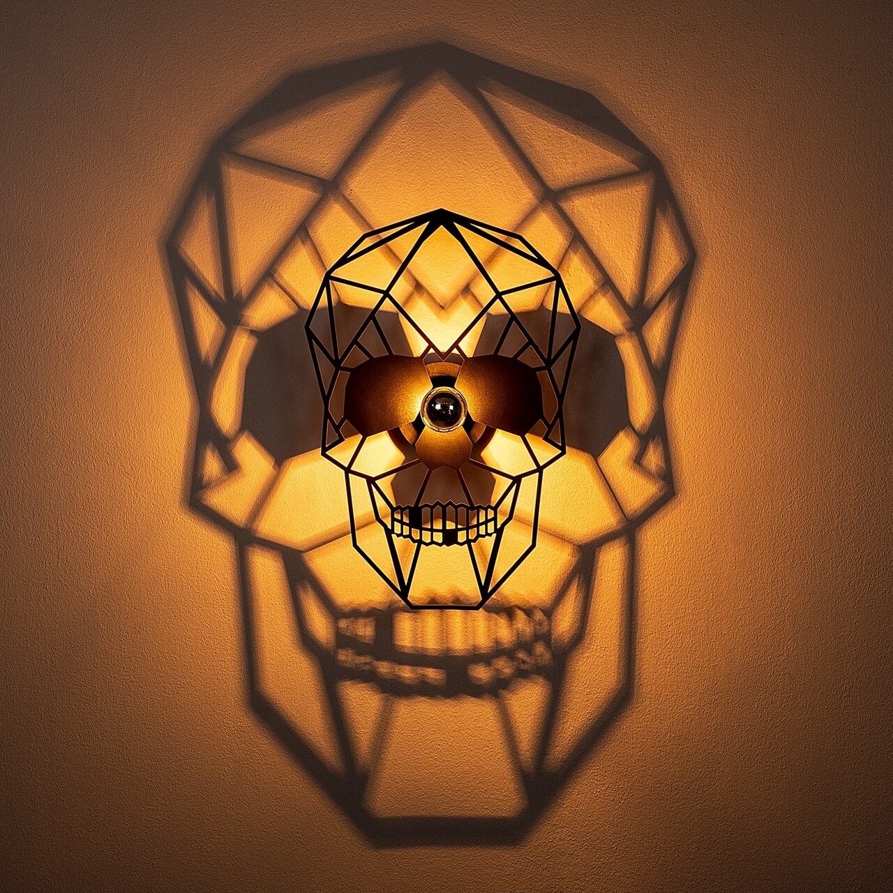 Shadow Fali Lámpa, 604 - A, E27, 100 W, Fém/MDF, Fekete