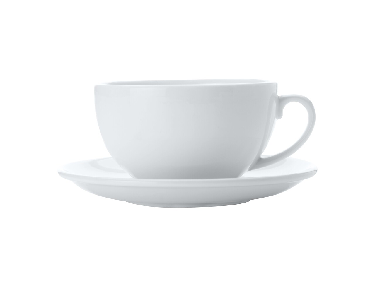 Cappuccino Plate Cup, Maxwell & Williams, 320 ml, porcelán, fehér