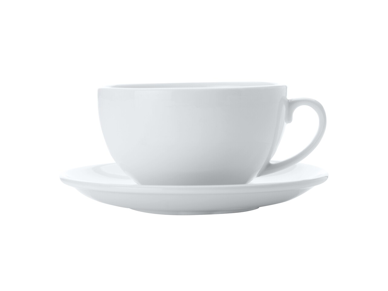 Cappuccino Plate Cup, Maxwell & Williams, 320 Ml, Porcelán, Fehér