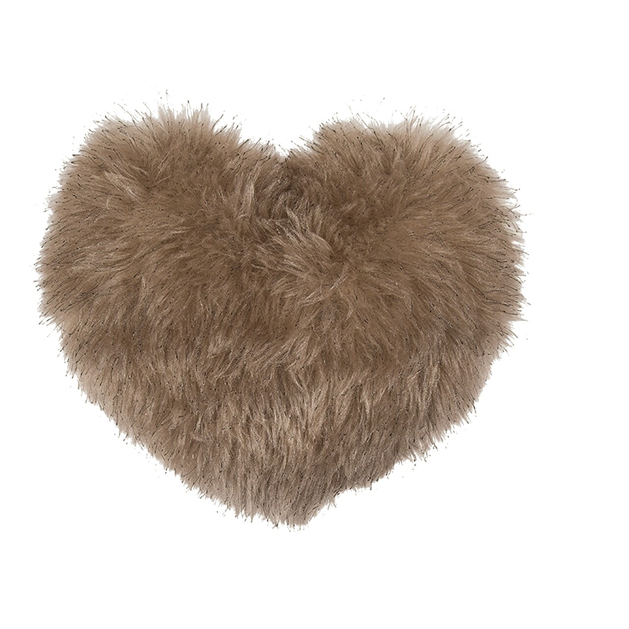 Heart Fake Fur dekoratív párna