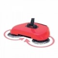Kézi seprű forgó kefékkel, Vanora Turbo clean, teleszkópos fogantyú, piros
