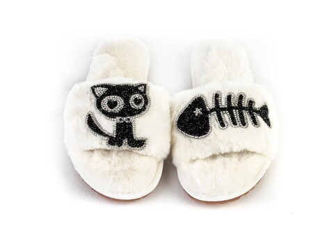 Funky Steps női papucs, Mila White, 39-40-es méret