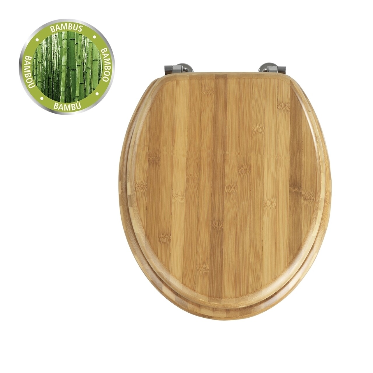 Bamboo bambusz WC-ülőke, 42,5 x 37 cm - Wenko