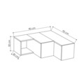 Comoda TV Compact, Decortie, 90x92x32 cm, alb