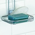 Linea Felfüggeszthető fürdőszobai rendszerező, iDesign, állítható, 27x11.5x56 cm, acél