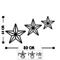 Stars 3 darabos Fali dekoráció szett, Tanelorn, 80x44 cm, fém