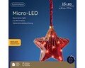 Red Star Fénydekoráció, Lumineo, Ø20 cm, üveg