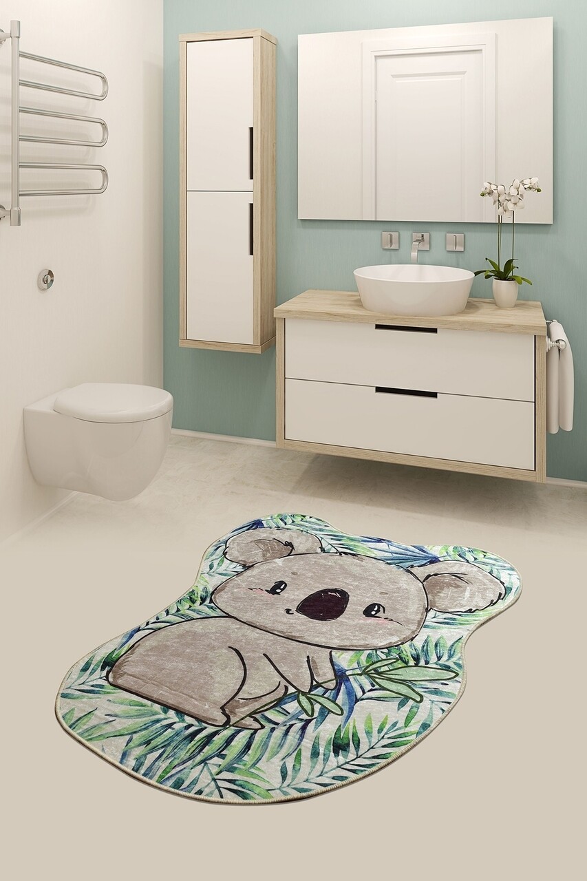 Koala Shape Fürdőszobai szőnyeg, Chilai, 80x100 cm, színes