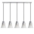 Lustra Foca N-112, Noor, 88 x 105 cm, 5 x E27, 100W, argintiu