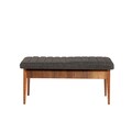 Vina 1053 - Anthracite Pad, Walnut, Vella, 110x40x51 cm