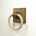 BoruRaf099 Törölközőtartó, Evila Originals, 20x10 cm, bézs/fekete