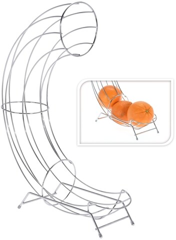 Támogatás narancshoz, 31x11x44 cm, krómv