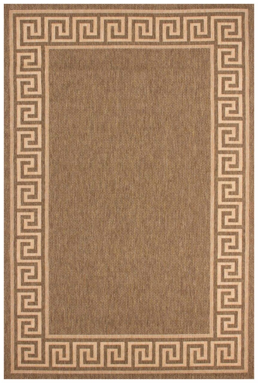 Zara Border szőnyeg, Dekor, 120x170 cm, polipropilén, barna