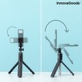 Tridiex InnovaGoods Kihúzható mobiltelefon állvány LED-del és távirányítóval, 18x14x27-71 cm