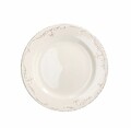 Lemezlap, Tognana, Shabby Siena, 27 cm Ø, kerámia, fehér