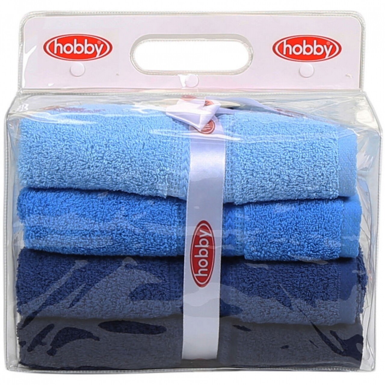 4 Db Blue Delight Kéztörlő Készlet, Hobby, 50 X 90 Cm, 100% Pamut, Kék