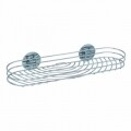 Fürdőszoba állvány, Turbo-Loc®, Wenko, 38 x 11,5 x 6 cm, rozsdamentes acél, ezüst