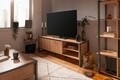 TV szekrény, Finori, Denver 54, 160 x 55 x 40 cm, PAL / MDF / fém, tölgy / antracit