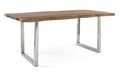 Osbert Asztal, Bizzotto, 180 x 90 x 77 cm, akácfa/rozsdamentes acél