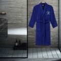Uniszex fürdőköpeny, Beverly Hills Polo Club, 100% pamut, L / XL, Sötétkék