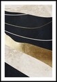 Styler Kép, Black & Gold II, 50 x 70 cm, MDF, színes
