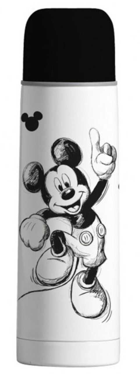 Mickey Mouse termosz bögre, Disney, 500 ml, rozsdamentes acél, fekete