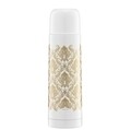 Termosz Glamour Ornament, Ambition, 500 ml, rozsdamentes acél, fehér