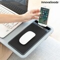Deskion InnovaGoods Hordozható laptop asztal, 57.5x30.5 cm, MDF/poliészter