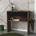 Consola Luis, Talon, 90 x 35.5 x 90 cm, walnut/negru