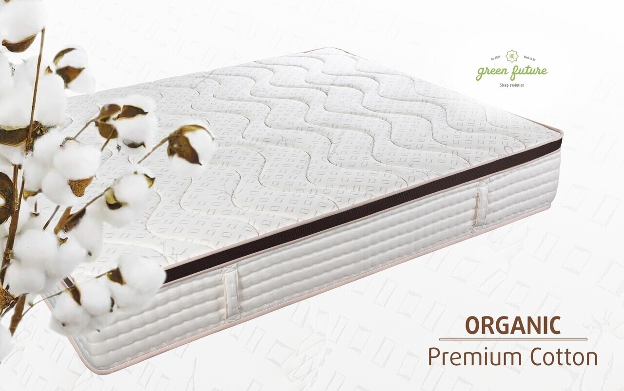 Perugia Organic Cotton Pocket Memory Matrac 7 Zónás Kényelem 140x190 Cm