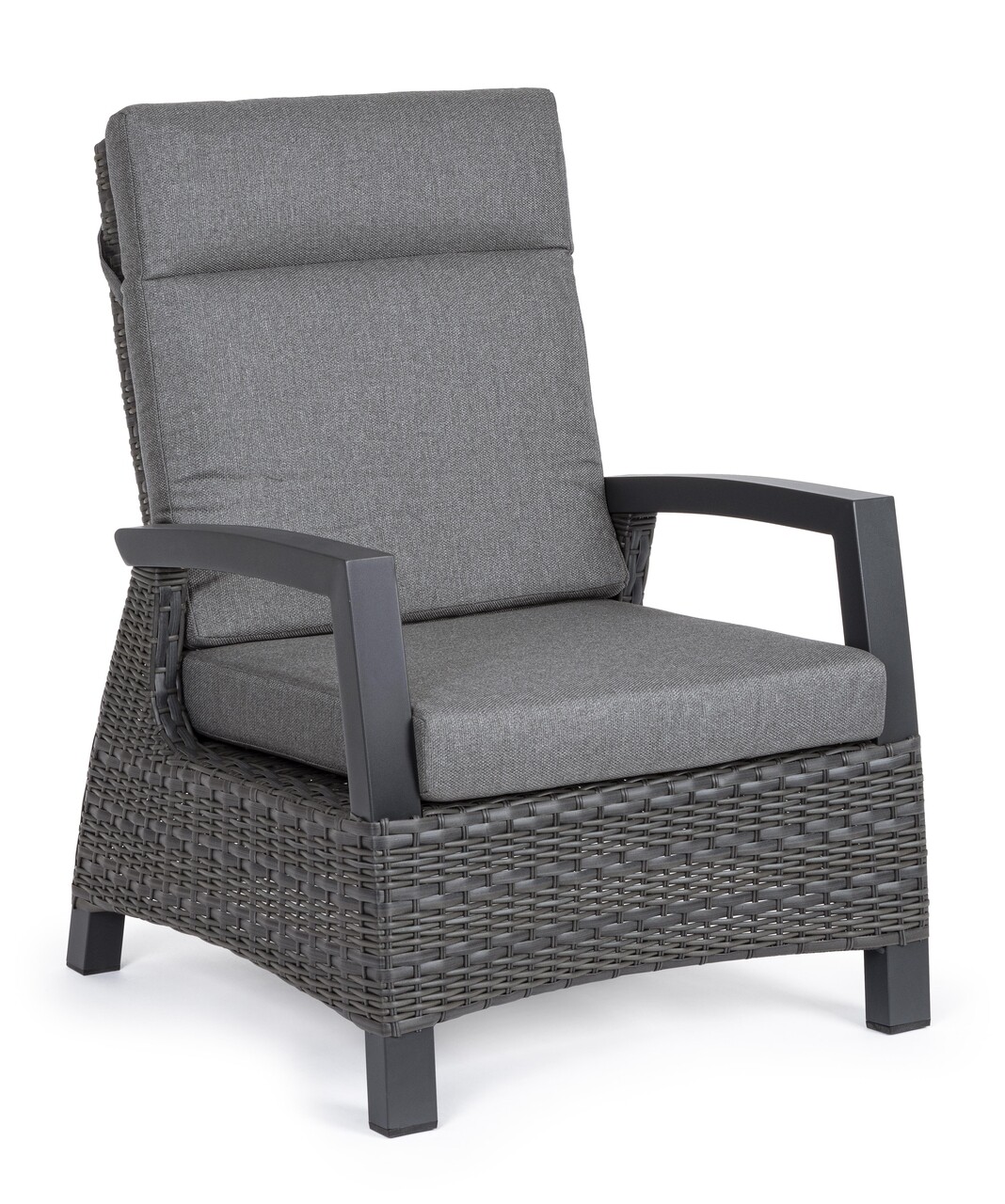 Britton kerti/terasz fotel, bizzotto, 73 x 83 x 103 cm, szintetikus szál/ ofelin szövet, szénszín