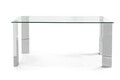 New Asztal, Bizzotto, 160 x 90 x 75 cm, MDF/edzett üveg