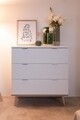 Fiók, Finori, Goteborg 1, 79,8 x 86,5 x 40 cm, PAL / MDF, sonoma / fehér